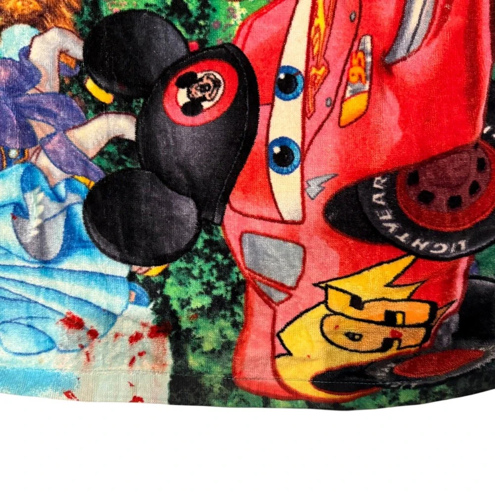 Walt Disney World Parks Beach Towel Vintage Characters Mickey Mouse 32x61